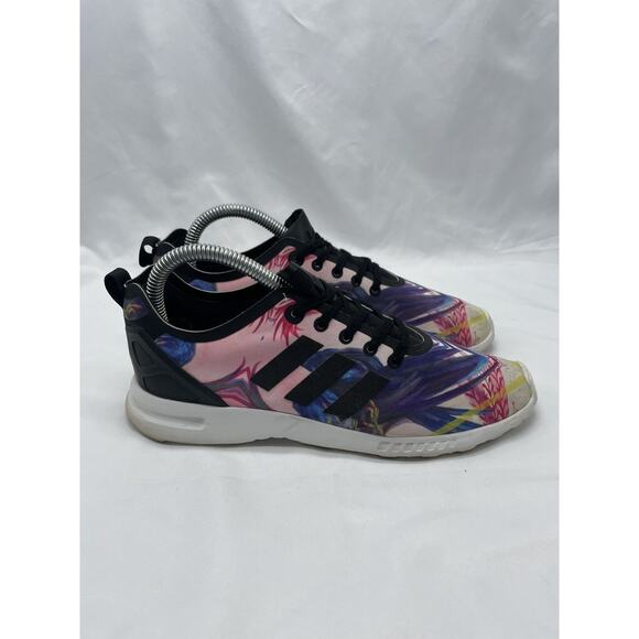 ADIDAS ZX Flux Smooth Floral Multicolor Womens 7 Running Shoes Trainers S82937 - Picture 4 of 11